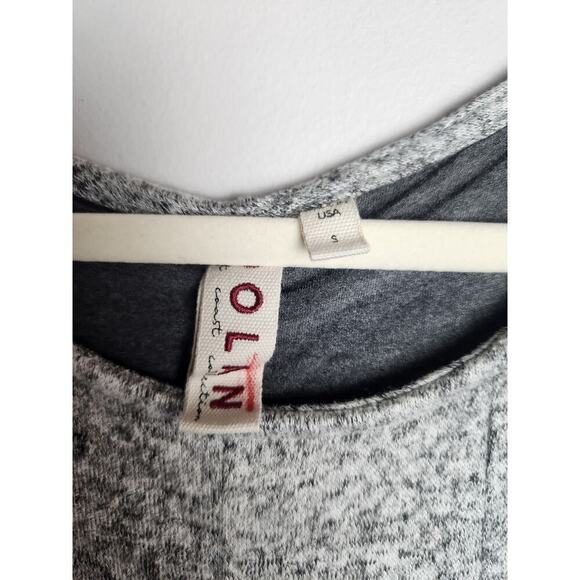 Dolan Left Coast Piper Womens Sweater Dress heathered gray sz S cozy, bonfire - Picture 5 of 10